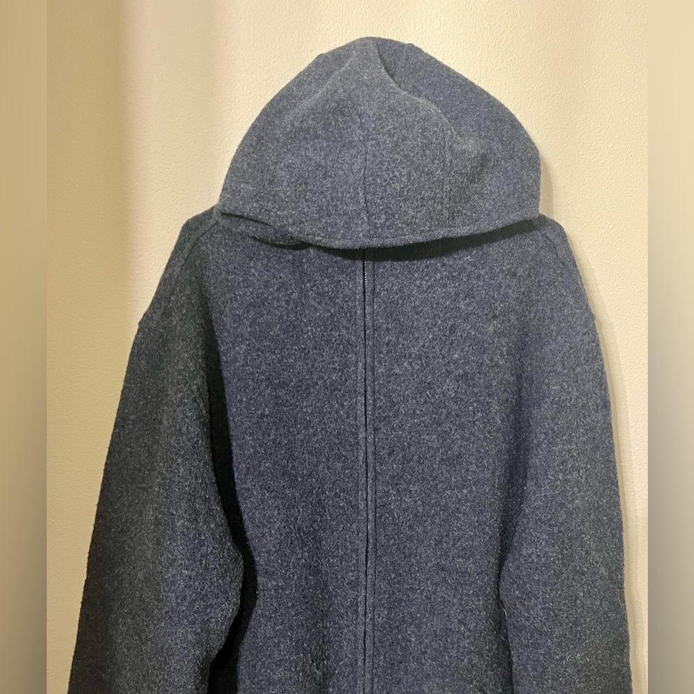 Eileen Fisher Woman Fuzzy Lambswool Blend Zip Up Jacket - Picture 3 of 16